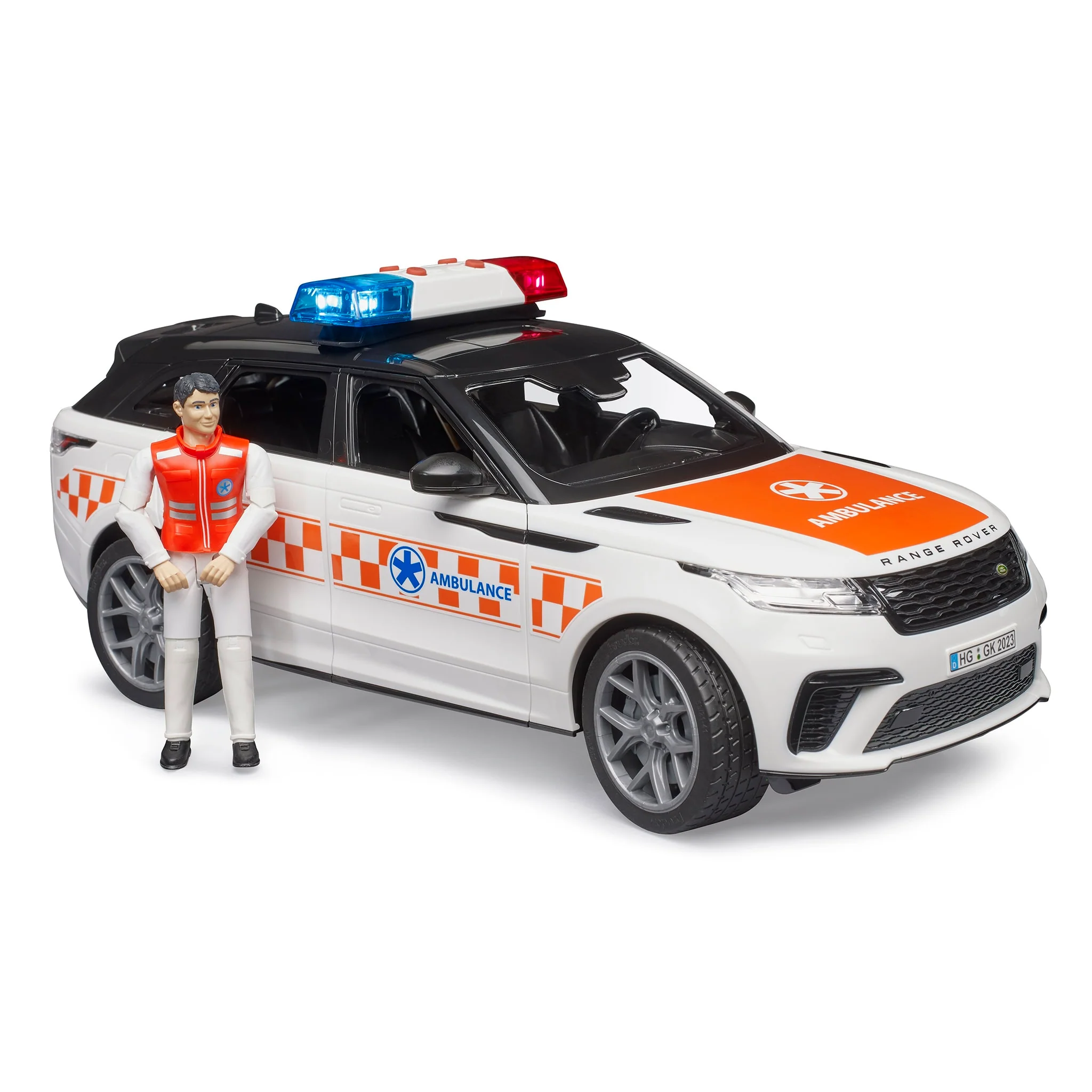 1/16 Range Rover Velar Ambulance with Driver by Bruder - Image 2