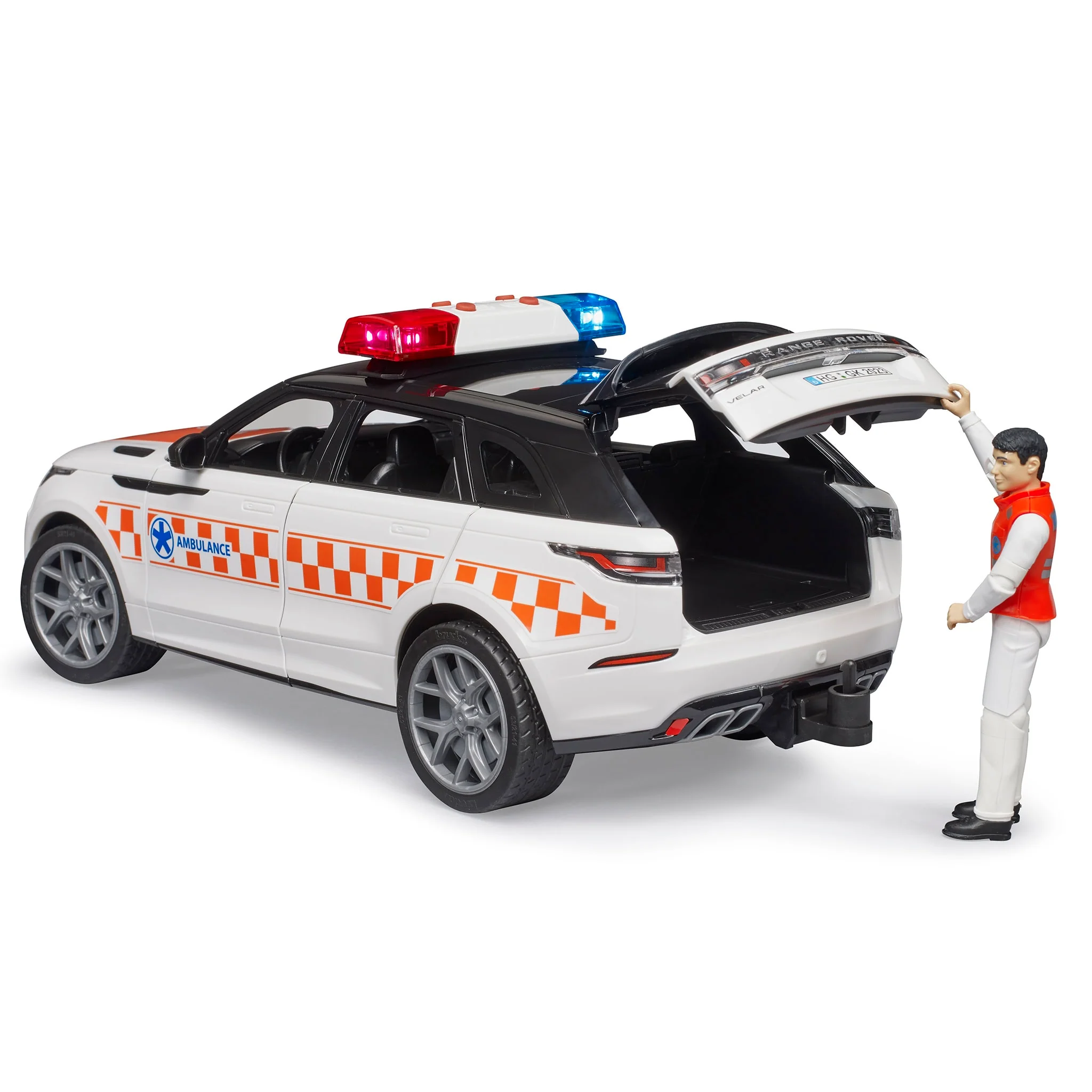 1/16 Range Rover Velar Ambulance with Driver by Bruder - Image 3