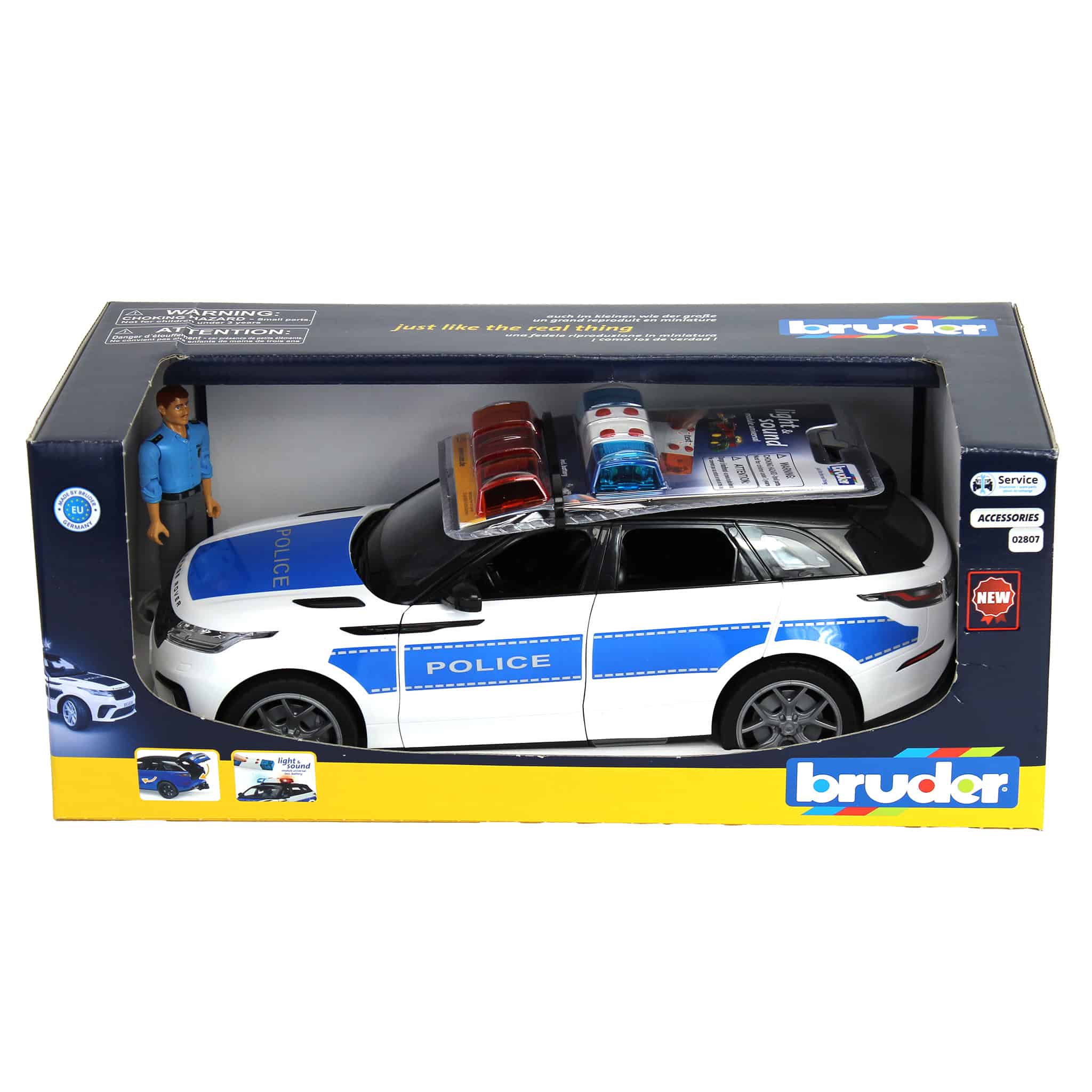 1/16 Range Rover Velar Police Vehicle with Police Officer by Bruder - Image 6