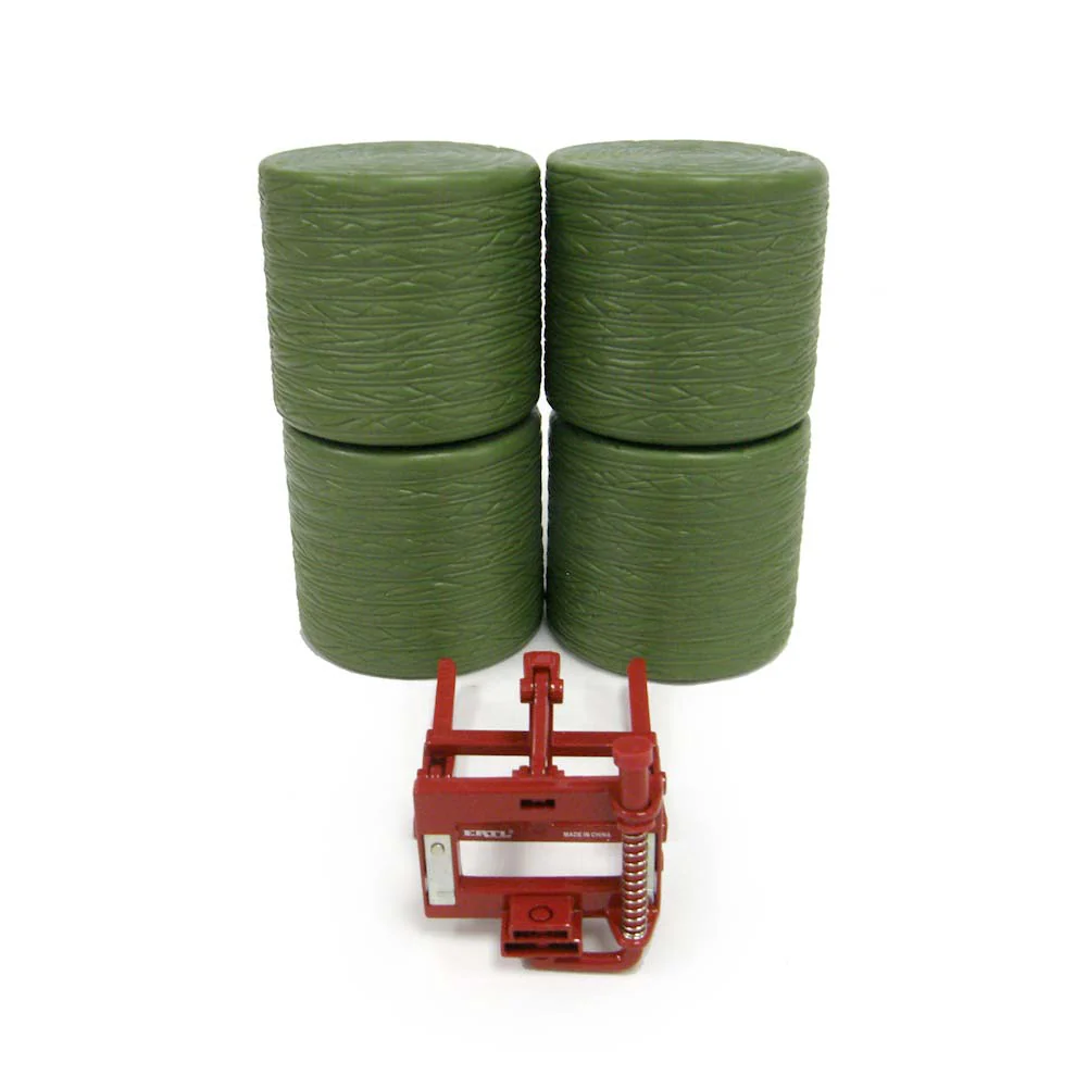 1/16 Red Bale Mover with 4 Bales by ERTL - Image 3