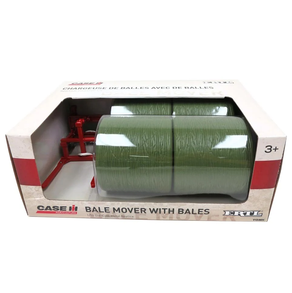 1/16 Red Bale Mover with 4 Bales by ERTL - Image 4