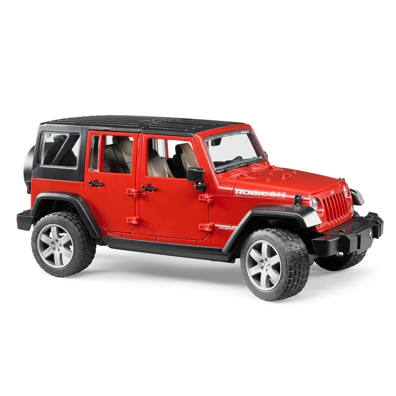 1/16 Red Jeep Wrangler Rubicon by Bruder - Image 2