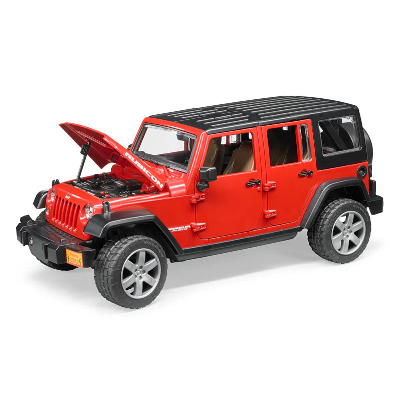 1/16 Red Jeep Wrangler Rubicon by Bruder - Image 3