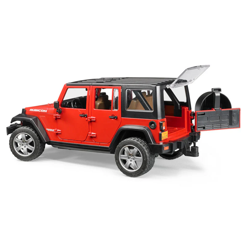 1/16 Red Jeep Wrangler Rubicon by Bruder - Image 4