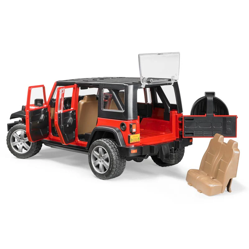 1/16 Red Jeep Wrangler Rubicon by Bruder - Image 6
