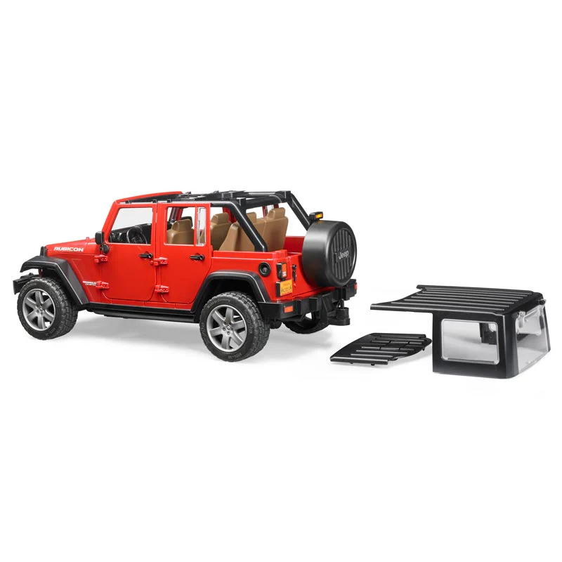 1/16 Red Jeep Wrangler Rubicon by Bruder - Image 7