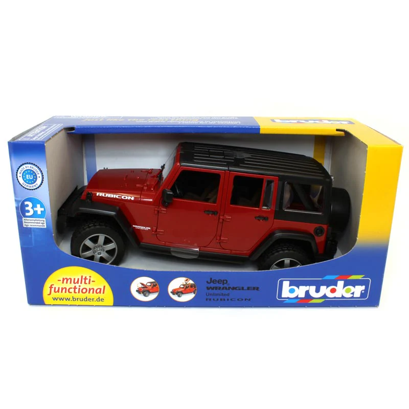 1/16 Red Jeep Wrangler Rubicon by Bruder - Image 8