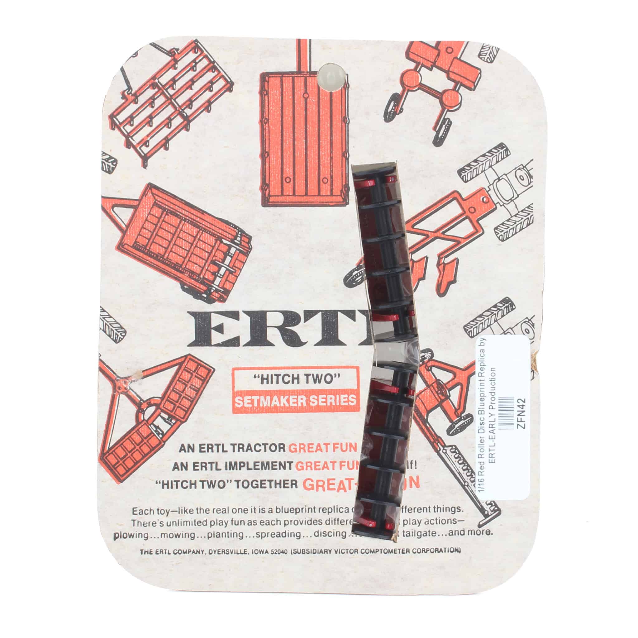 1/32 Red Roller Disc Blueprint Replica by ERTL, Early Production - Image 3