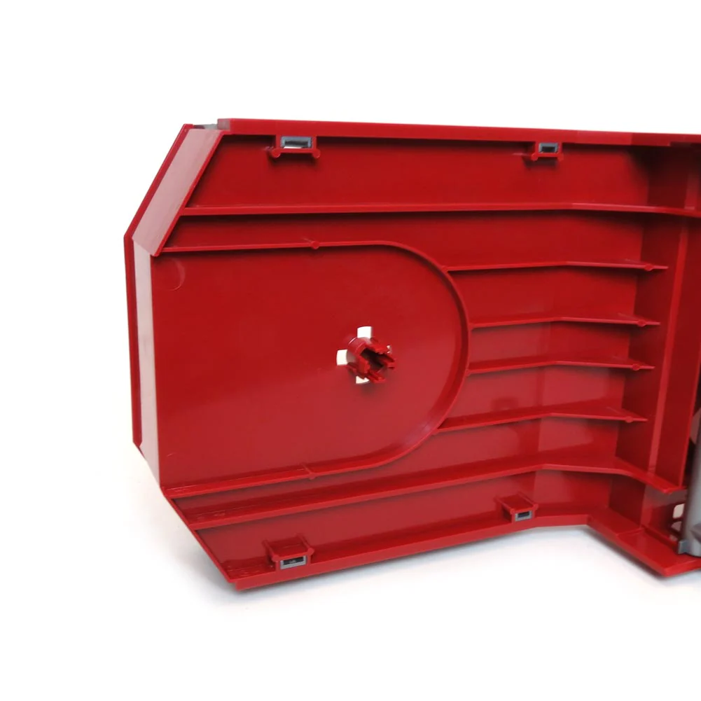1/16 Red Tri-axle Low Loader Trailer with Ramps by Bruder - Image 4