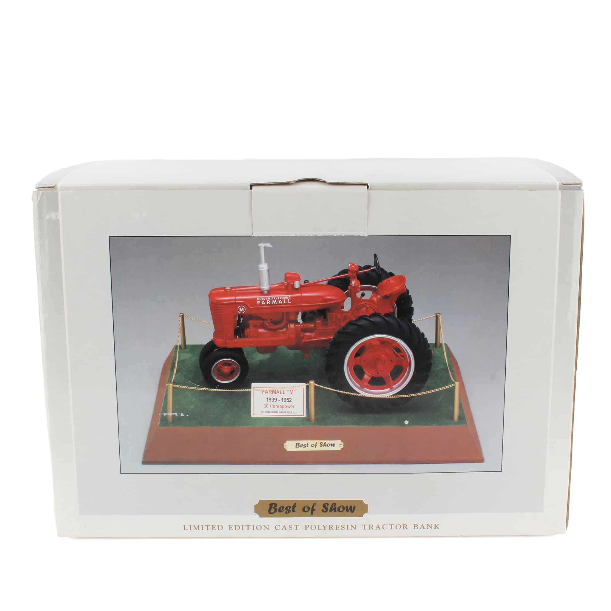 1/16 Resin International Harvester Farmall M Best of Show Tractor Bank with Plaque by SpecCast
