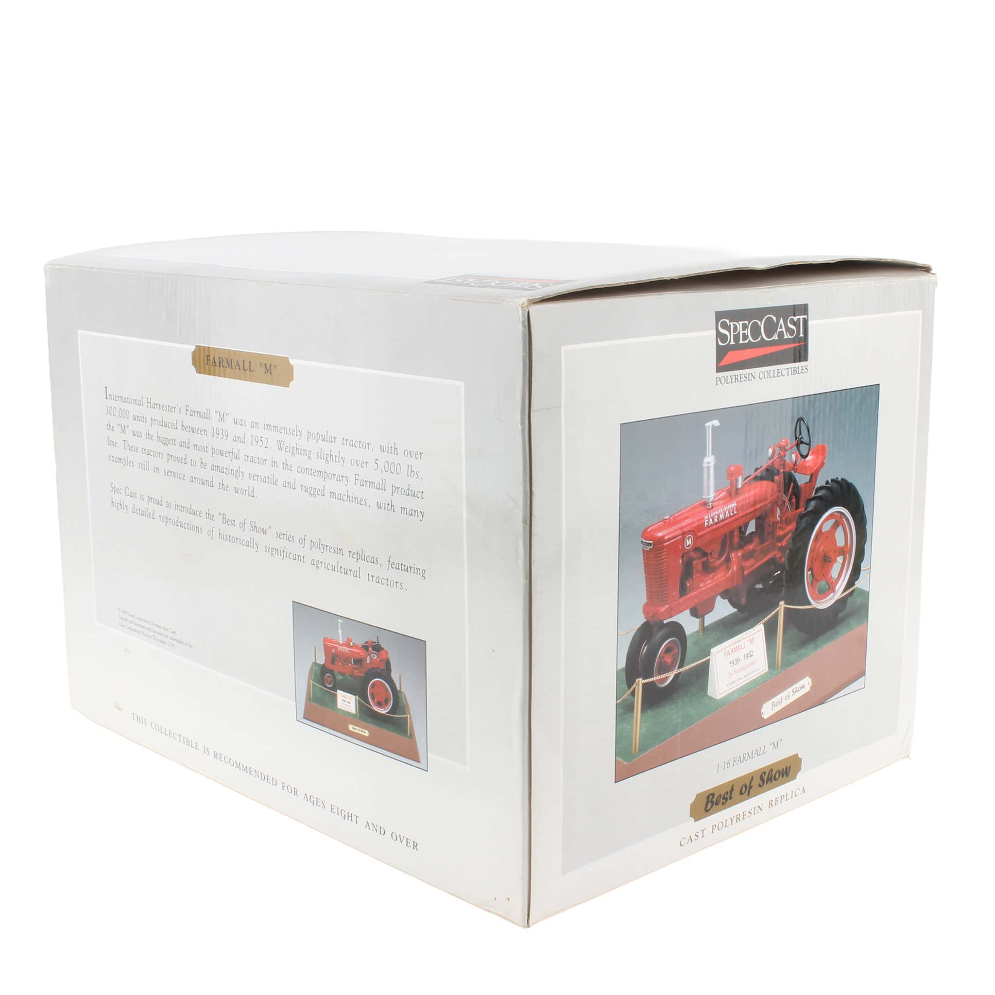 1/16 Resin International Harvester Farmall M Best of Show Tractor Bank with Plaque by SpecCast - Image 2