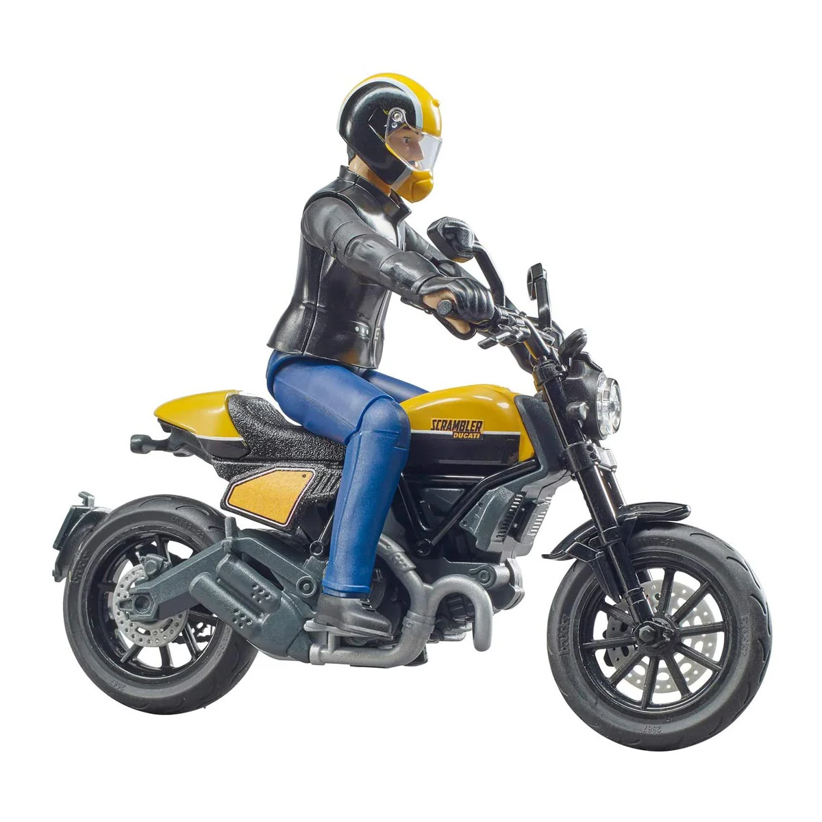 1/16 Scrambler Ducati Full Throttle with Driver by Bruder - Image 3