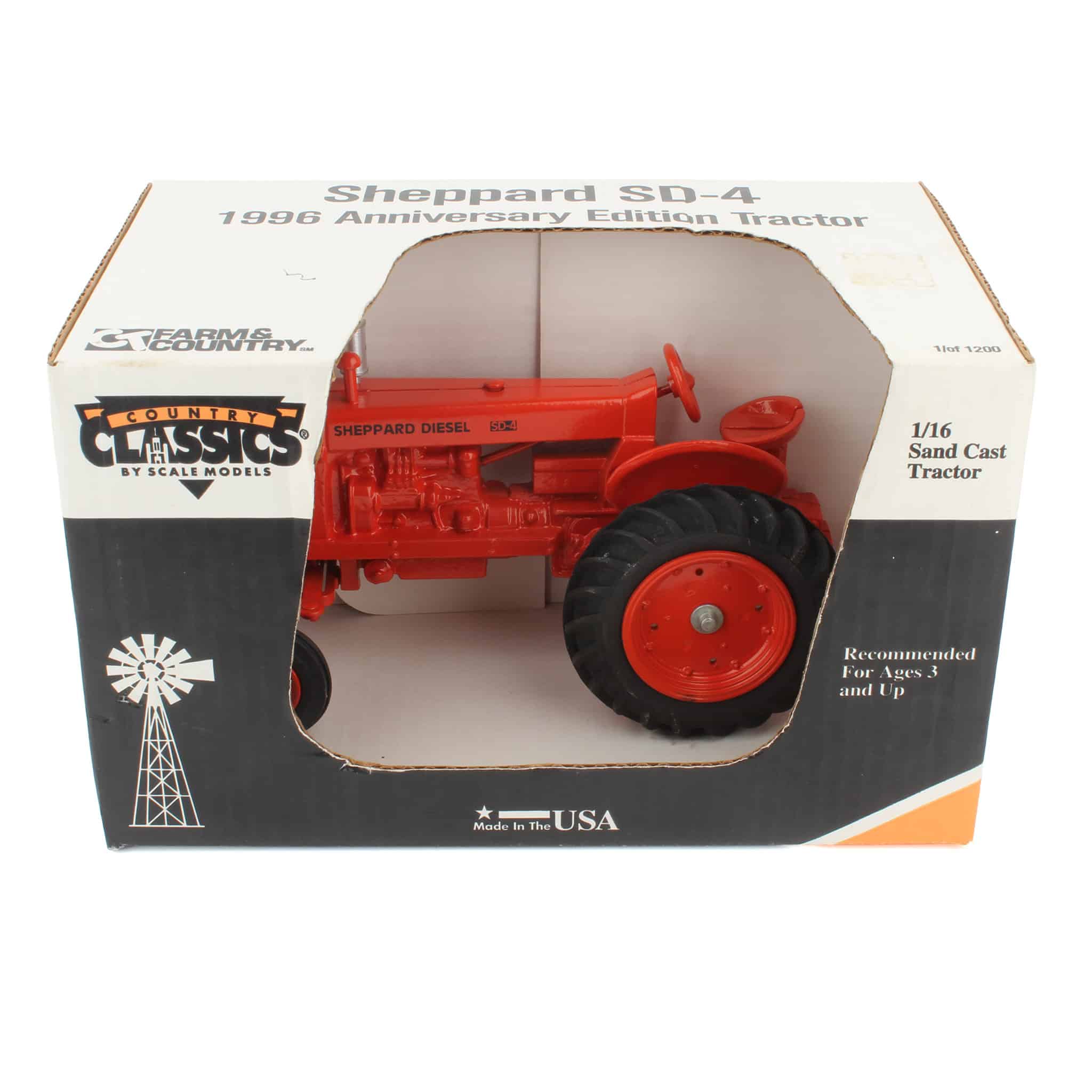 1/16 Sheppard SD-4 Diesel Sand Cast WF Tractor, 1996 Anniversary Edition by Scale Models