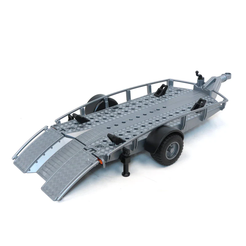 1/16 Single Axle Trailer by Bruder with Ramps - Image 2