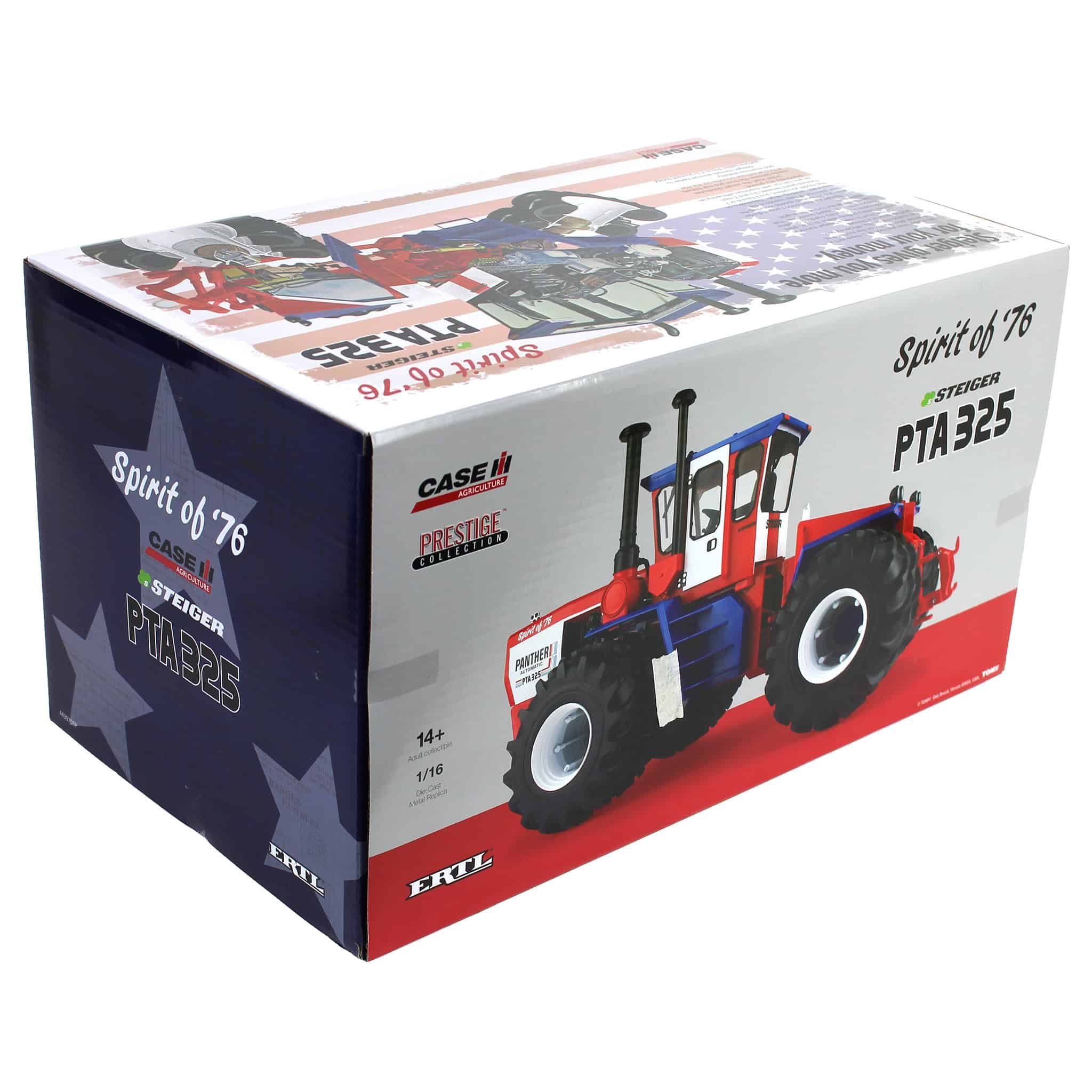 1/16 Steiger PTA 325 "Spirit of '76" Stars & Stripes 4WD Tractor with Duals, ERTL Prestige Collection - Image 11