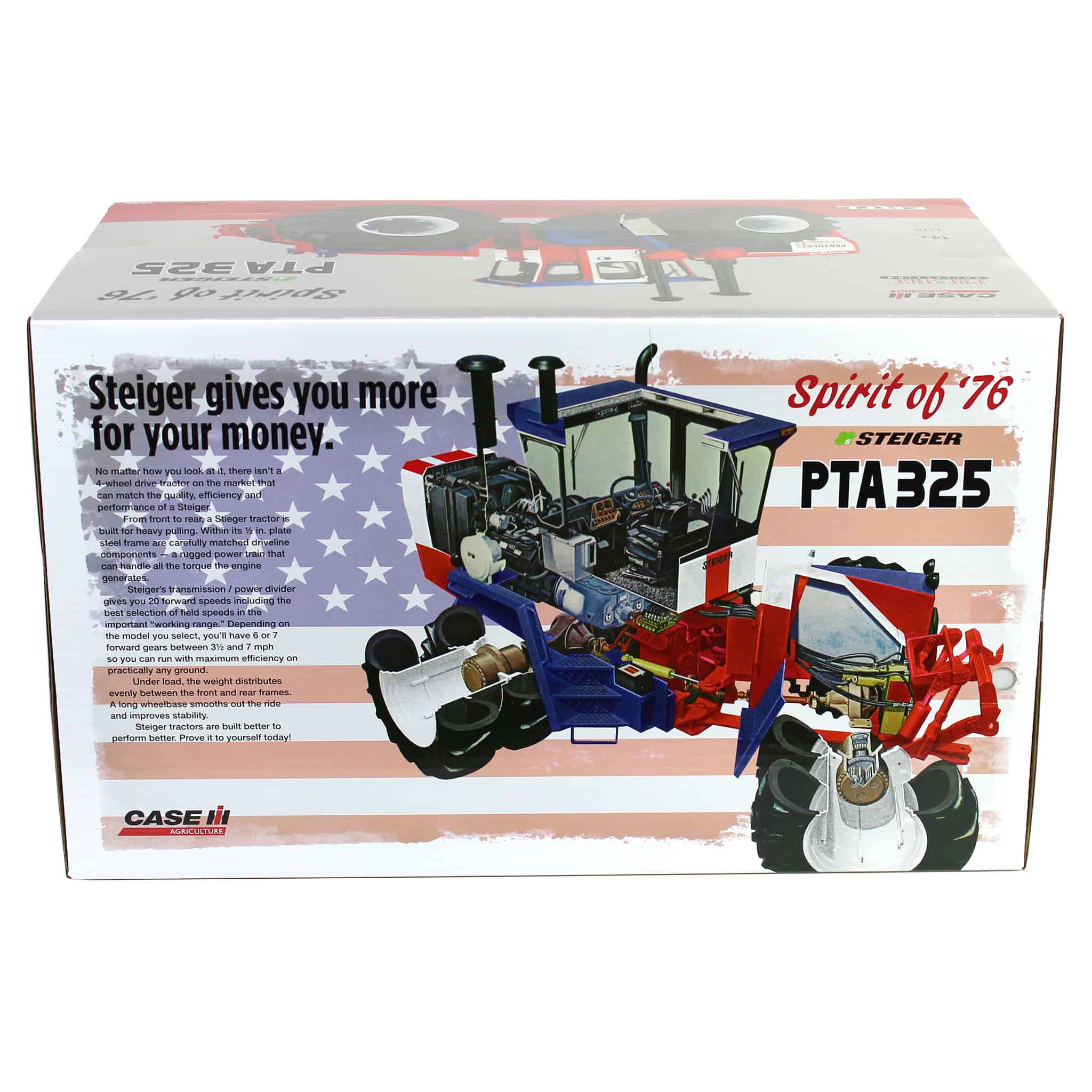 1/16 Steiger PTA 325 "Spirit of '76" Stars & Stripes 4WD Tractor with Duals, ERTL Prestige Collection - Image 12