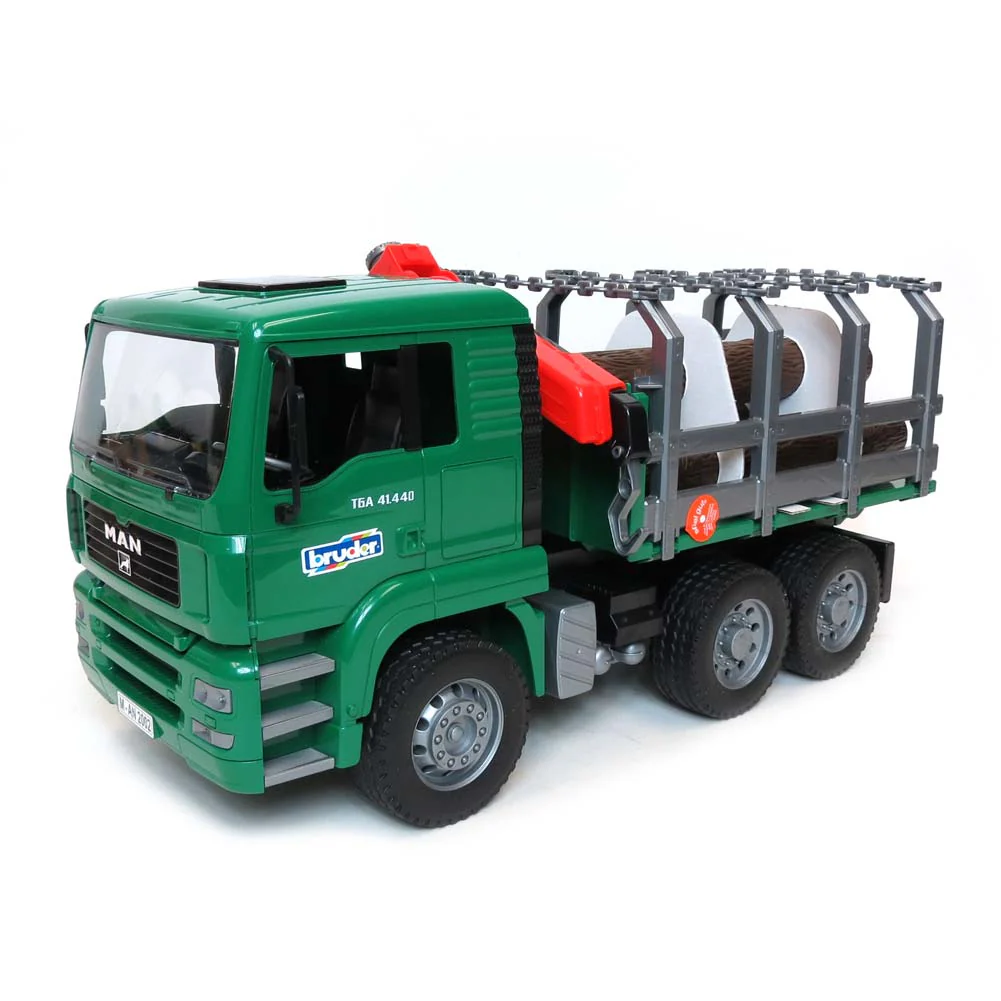 1/16 TG 410A Logging Truck with Crane & 3 Logs by Bruder