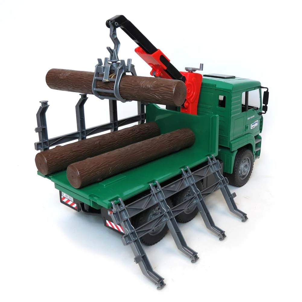 1/16 TG 410A Logging Truck with Crane & 3 Logs by Bruder - Image 2