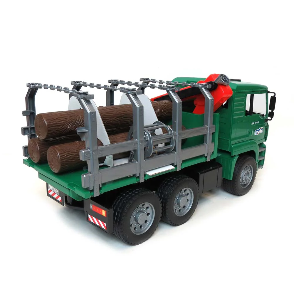 1/16 TG 410A Logging Truck with Crane & 3 Logs by Bruder - Image 3