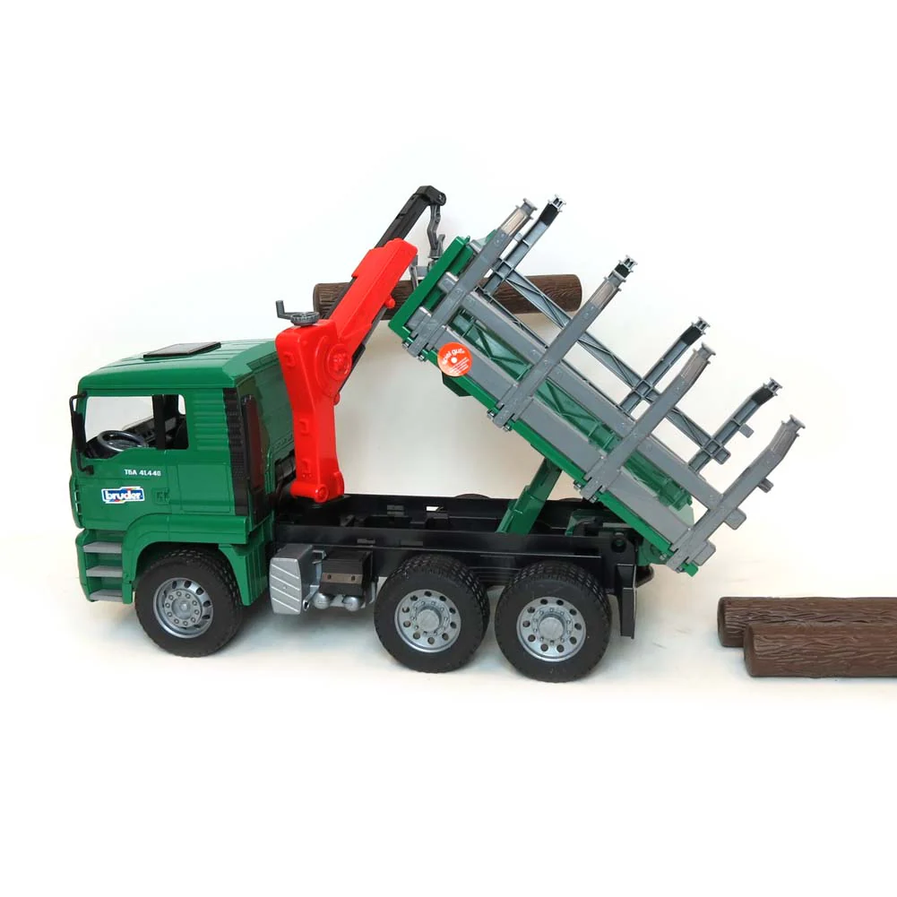 1/16 TG 410A Logging Truck with Crane & 3 Logs by Bruder - Image 4