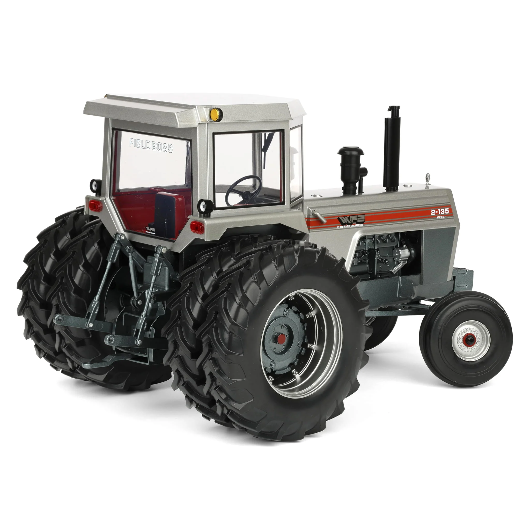 1/16 White 2-135 Red Stripe Tractor with Rear Duals by SpecCast, 2026 Lafayette Farm Toy Show - Image 3