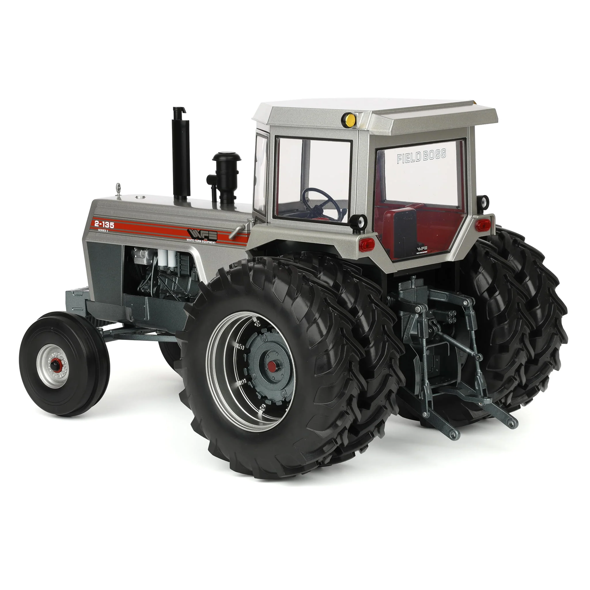 1/16 White 2-135 Red Stripe Tractor with Rear Duals by SpecCast, 2026 Lafayette Farm Toy Show - Image 4