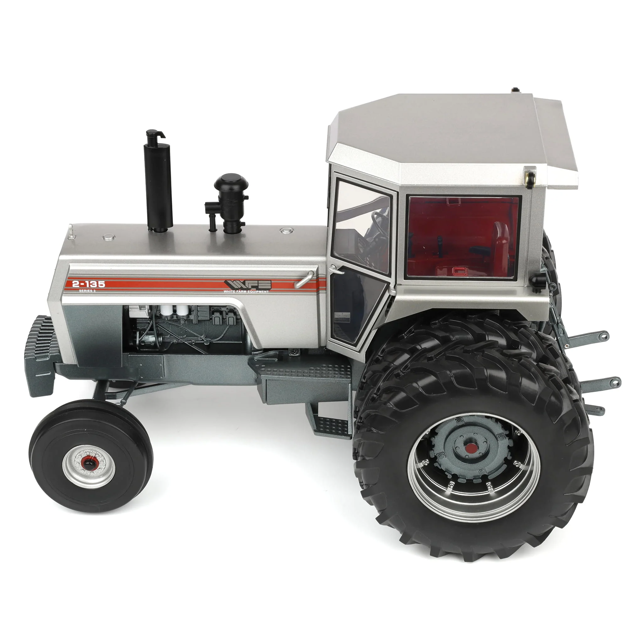 1/16 White 2-135 Red Stripe Tractor with Rear Duals by SpecCast, 2026 Lafayette Farm Toy Show - Image 5