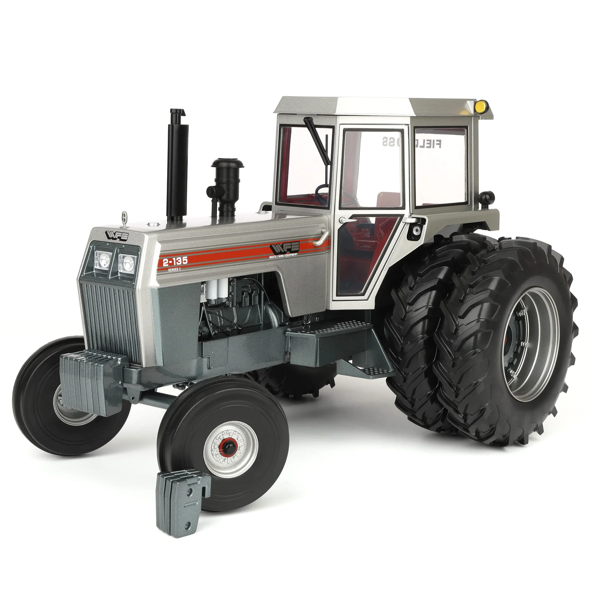 1/16 White 2-135 Red Stripe Tractor with Rear Duals by SpecCast, 2026 Lafayette Farm Toy Show - Image 6
