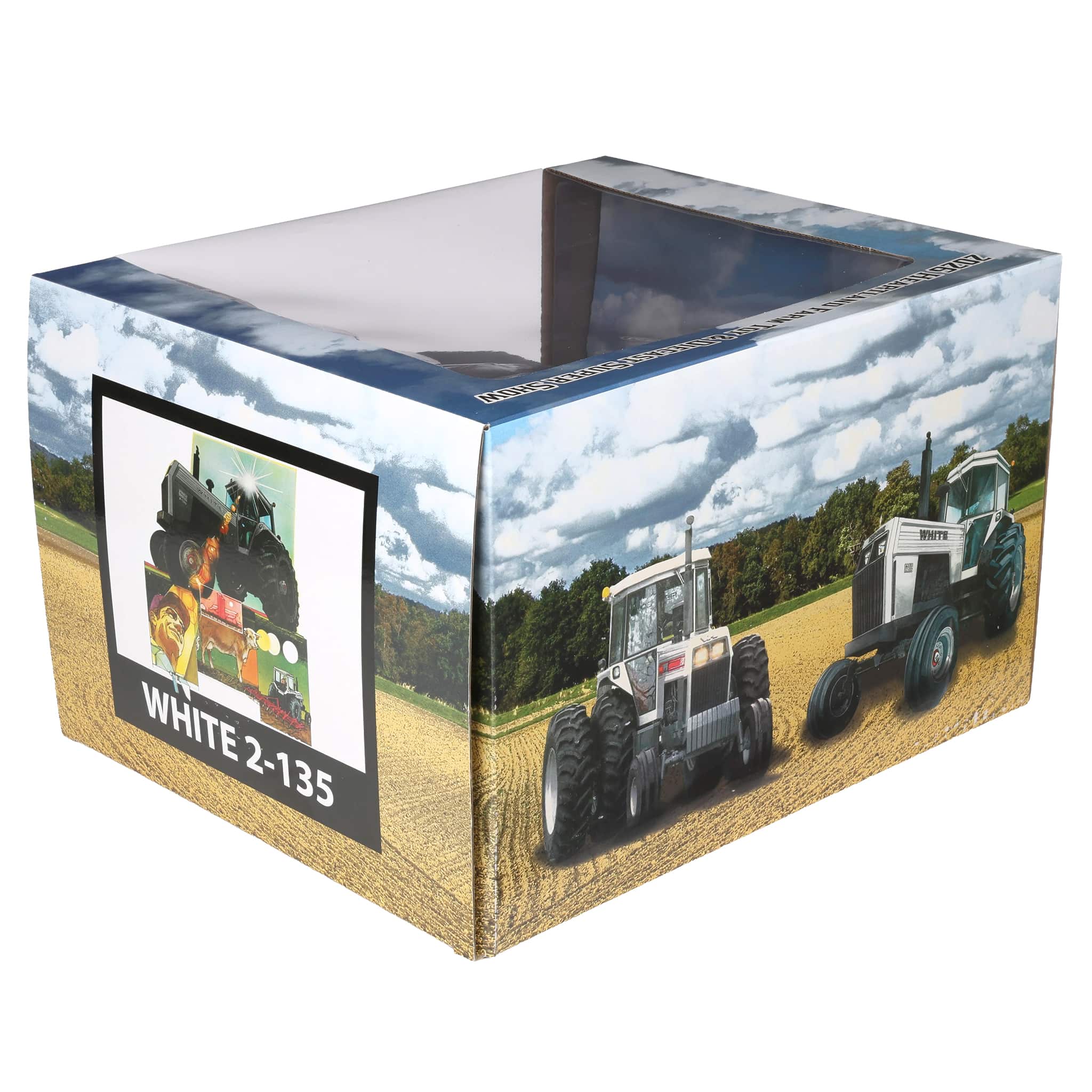 1/16 White 2-135 Red Stripe Tractor with Rear Duals by SpecCast, 2026 Lafayette Farm Toy Show - Image 9