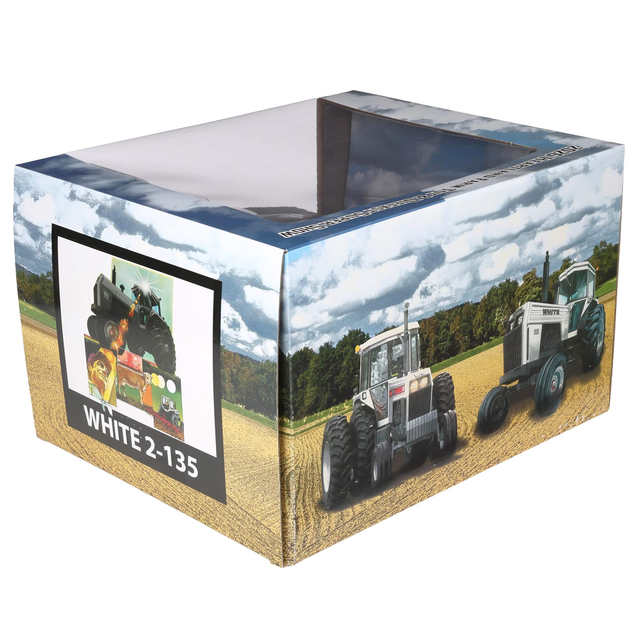 1/16 White 2-135 Silver Stripe Tractor with Duals by SpecCast, 2026 Heartland Toy Show - Image 10