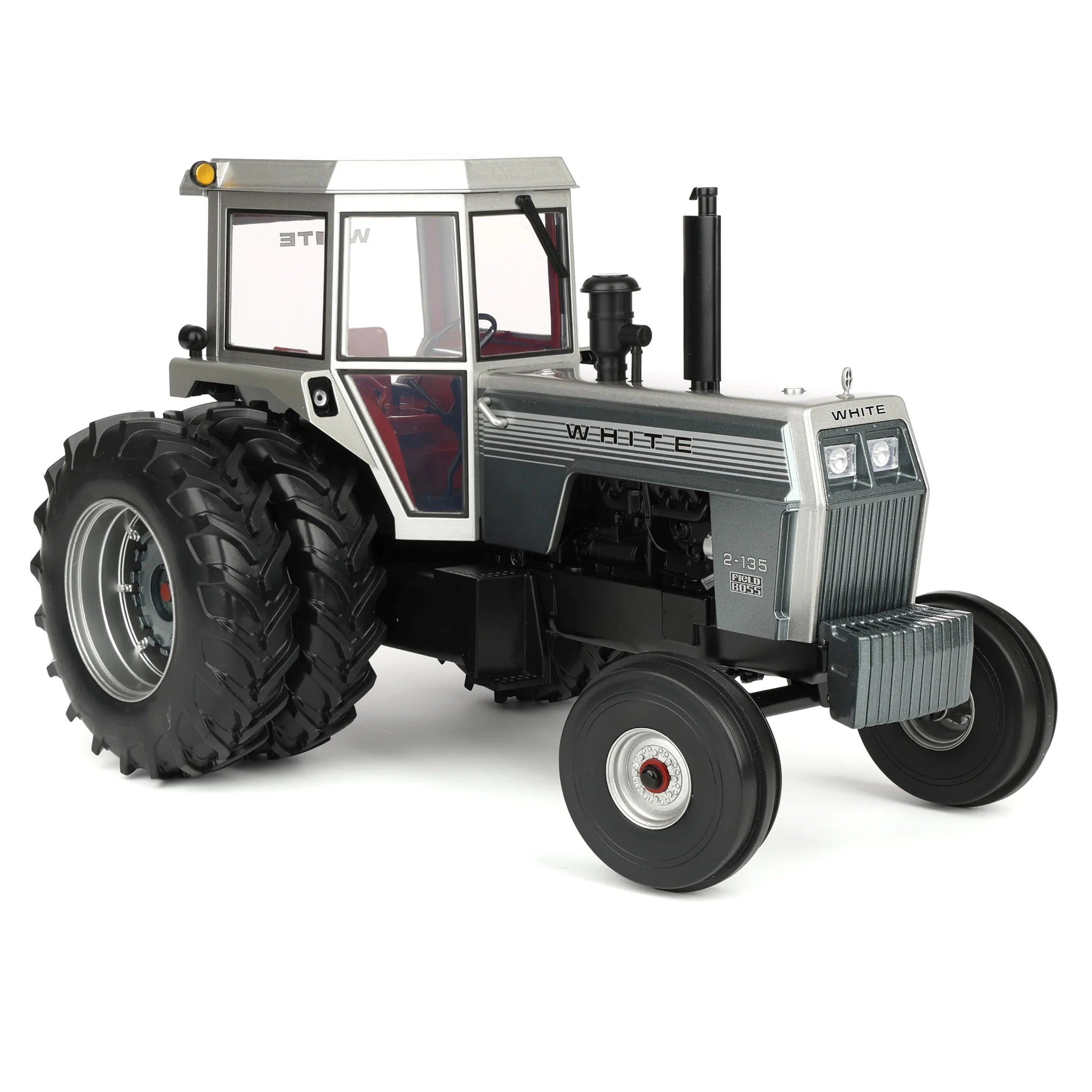 1/16 White 2-135 Silver Stripe Tractor with Duals by SpecCast, 2026 Heartland Toy Show - Image 2