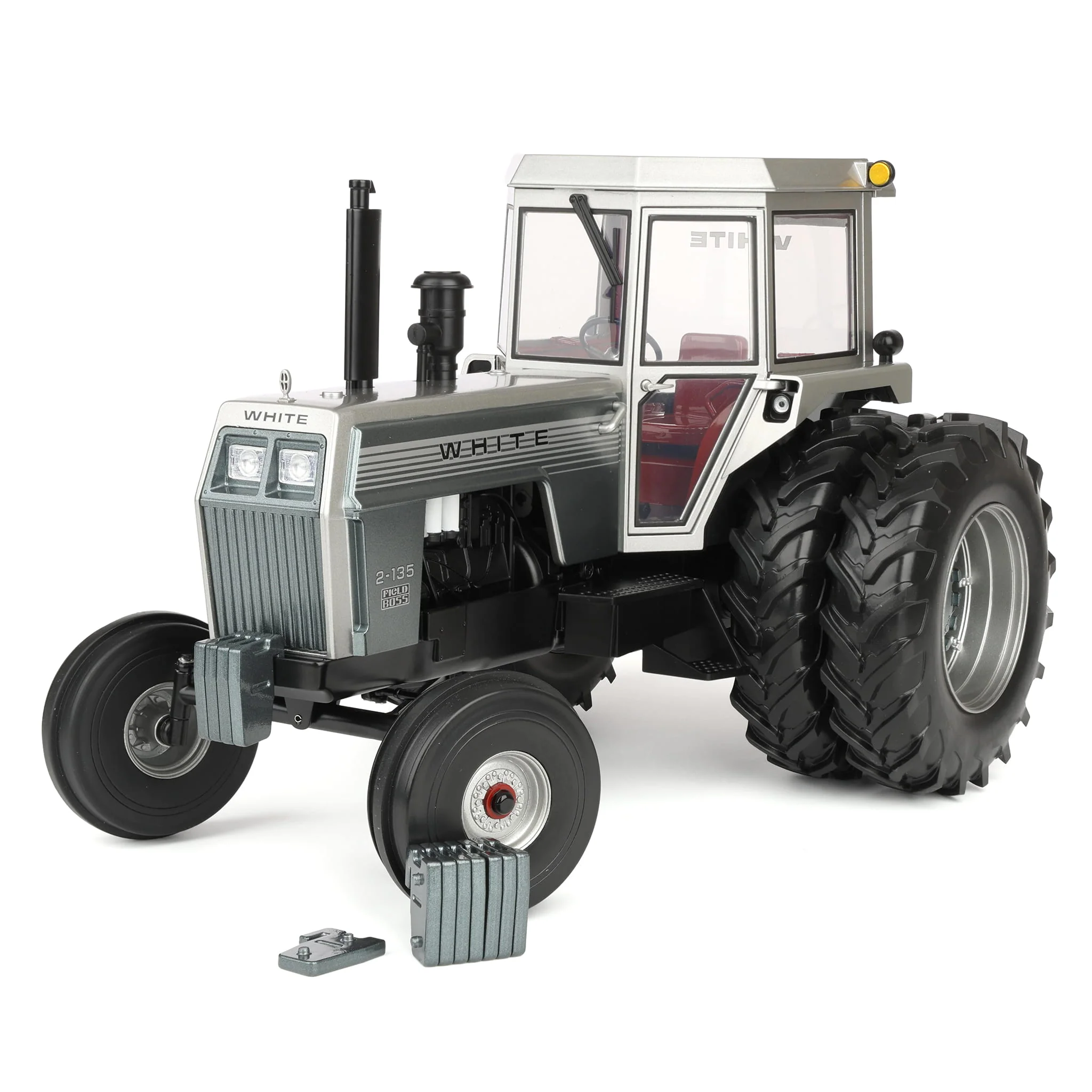 1/16 White 2-135 Silver Stripe Tractor with Duals by SpecCast, 2026 Heartland Toy Show - Image 7