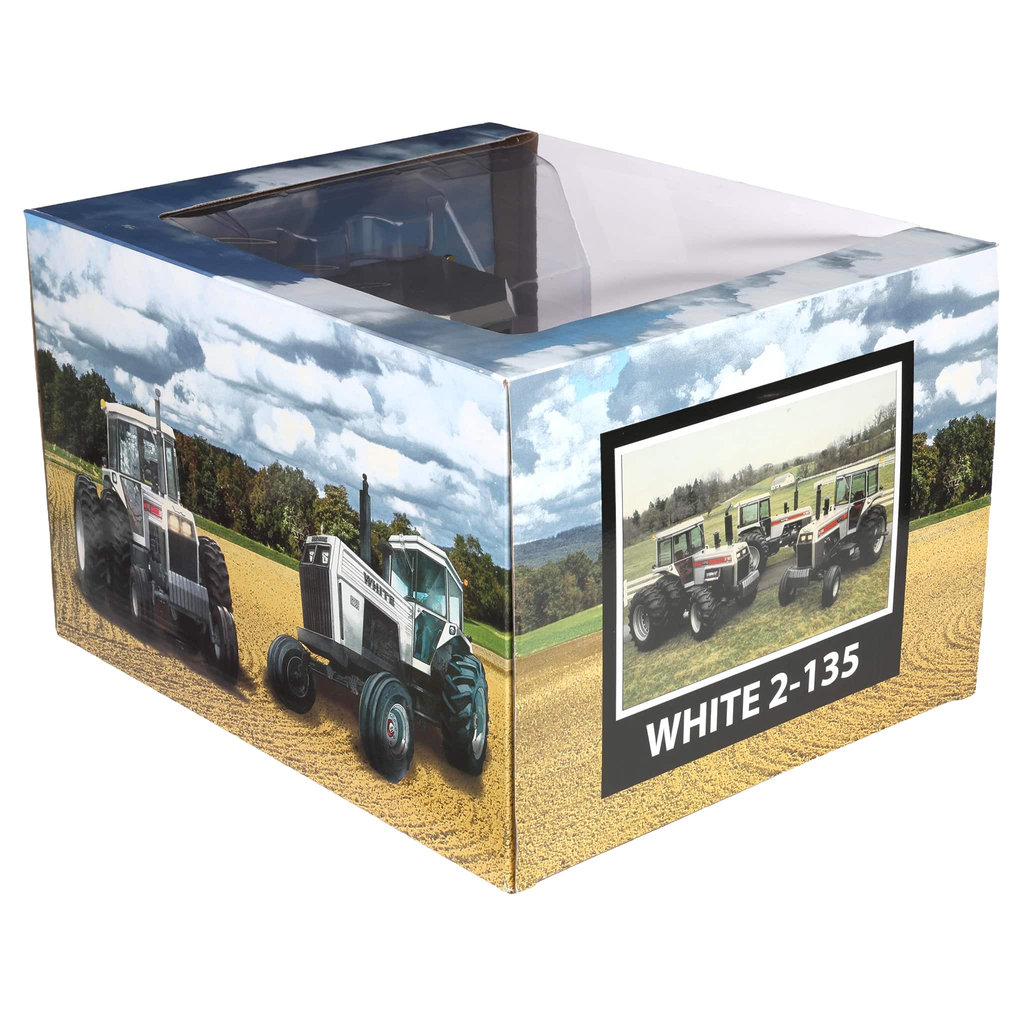 1/16 White 2-135 Silver Stripe Tractor with Duals by SpecCast, 2026 Heartland Toy Show - Image 9