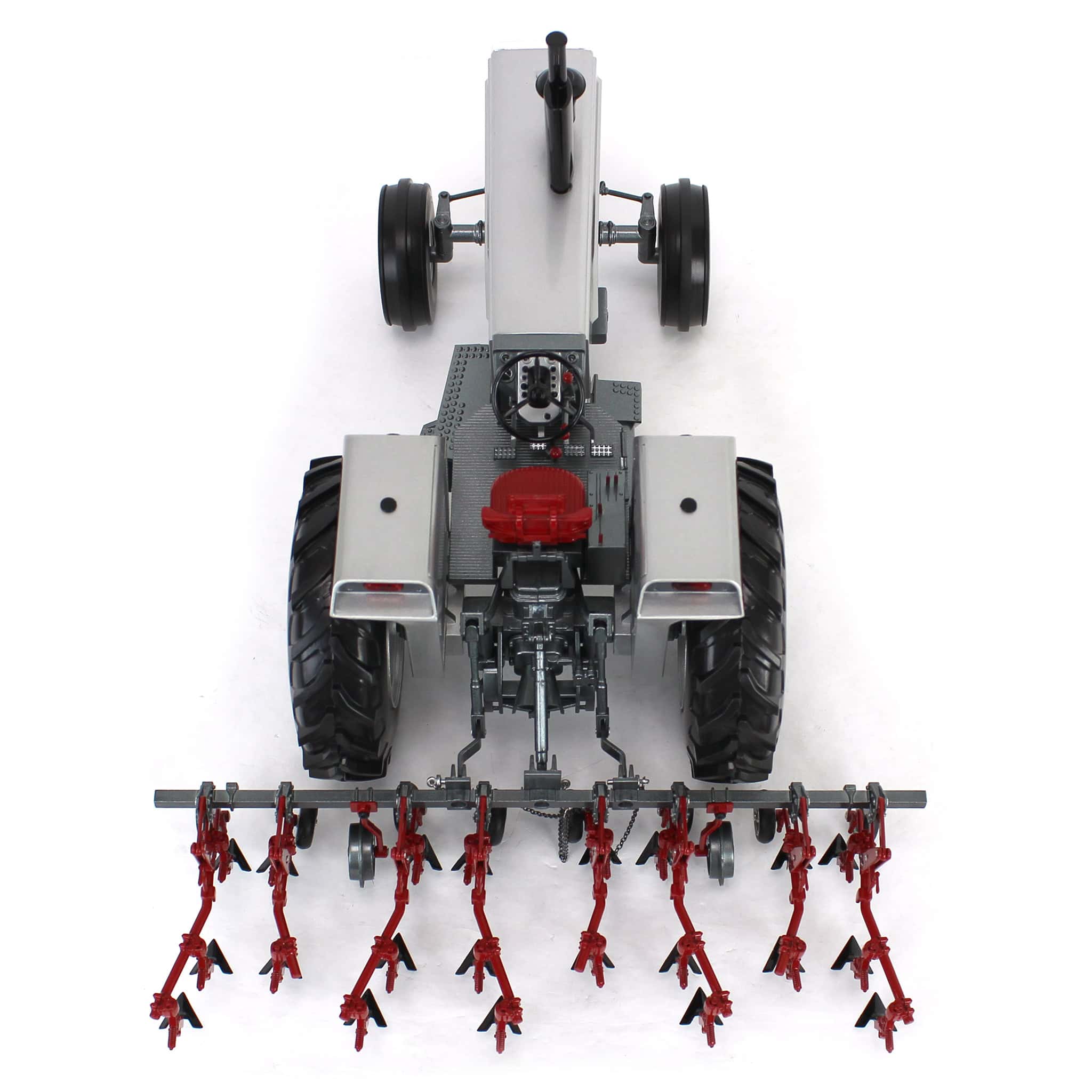1/16 White 2-150 Diesel Tractor with 4-Row Cultivator by SpecCast, 2025 Firestone Series - Image 5