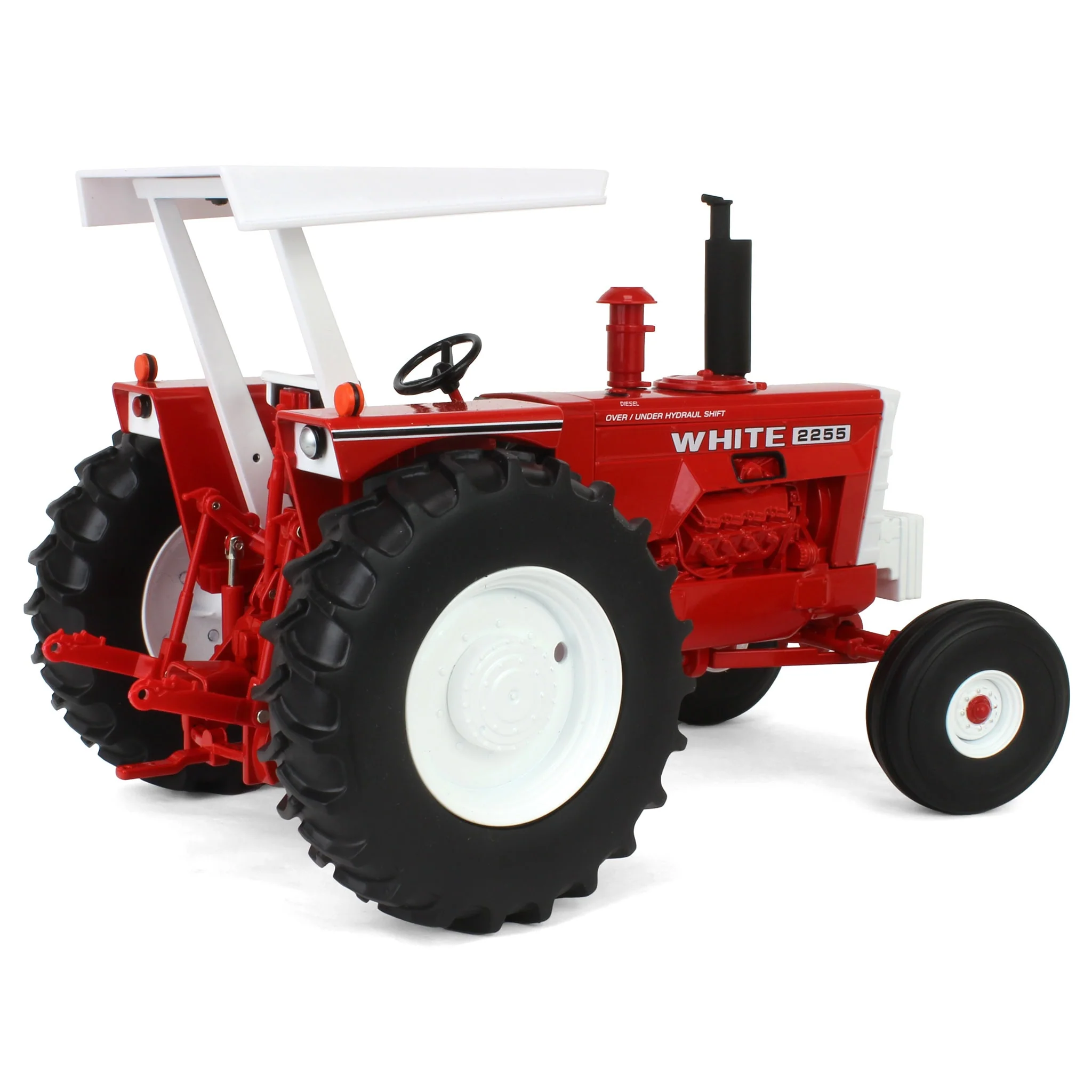 1/16 White 2255 2WD Tractor with ROPS & Canopy, ERTL Prestige Collection - Image 3
