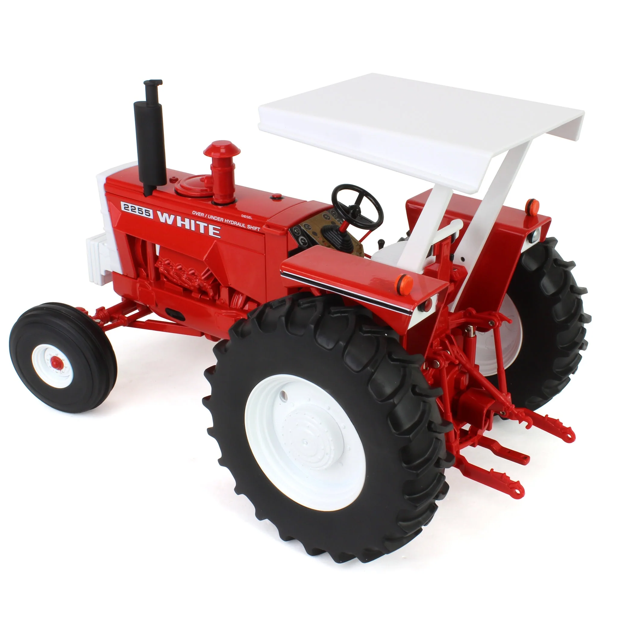 1/16 White 2255 2WD Tractor with ROPS & Canopy, ERTL Prestige Collection - Image 4