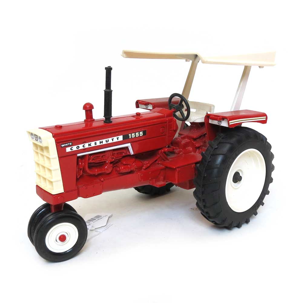 1/16 White Cockshutt 1555 Narrow Front Tractor with 2 Post Canopy by ERTL - LOOSE