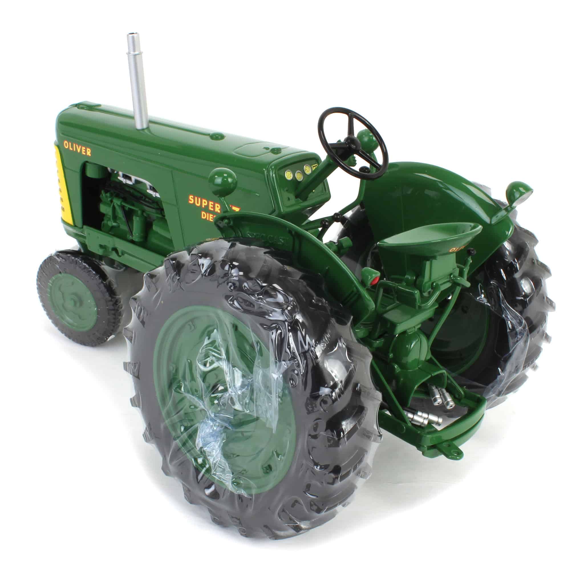 1/16 Oliver Super 77 Diesel Tractor with Green Wheels - Image 4