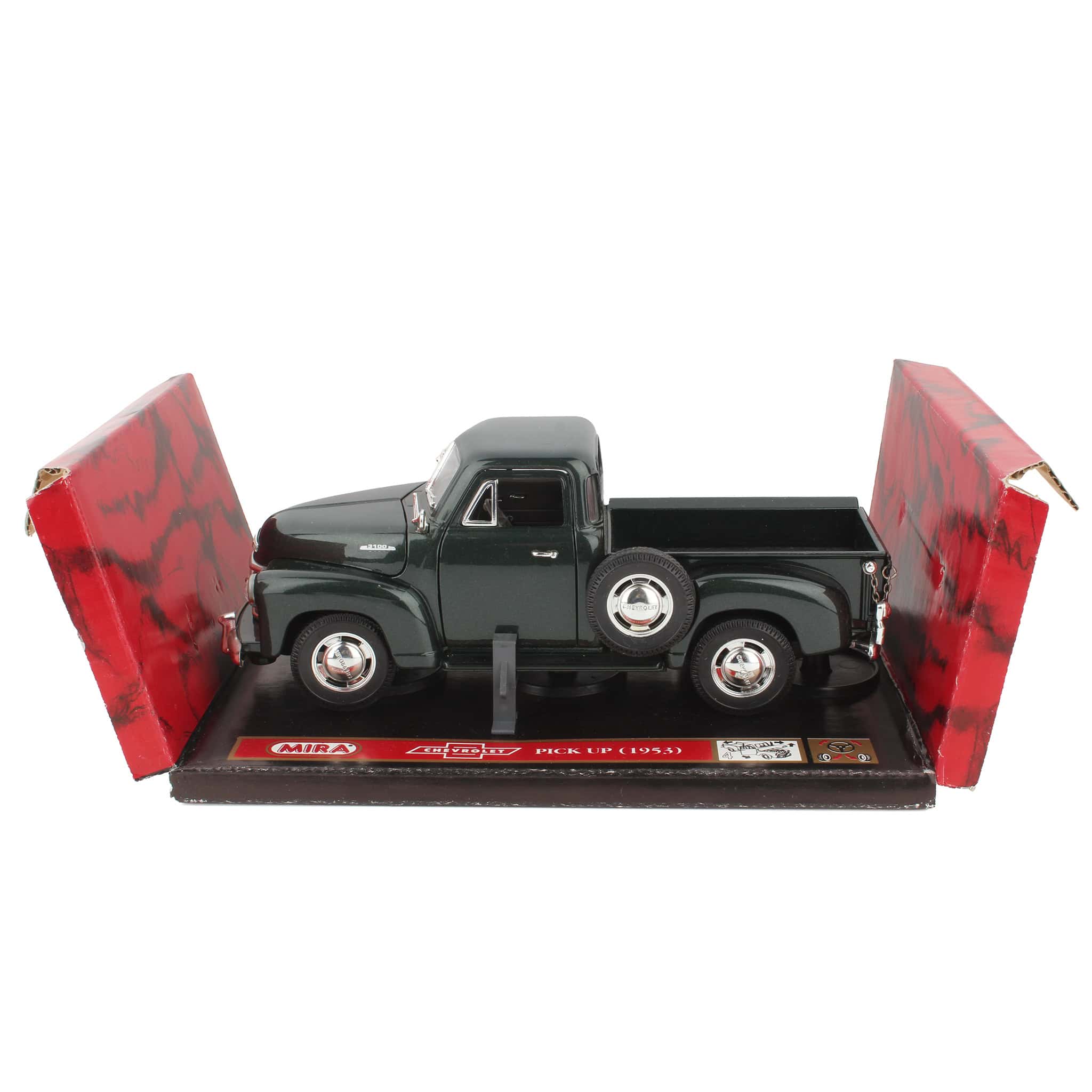 1/18 1953 Dark Green Chevrolet 3100 Pickup Truck by Mira - LOOSE