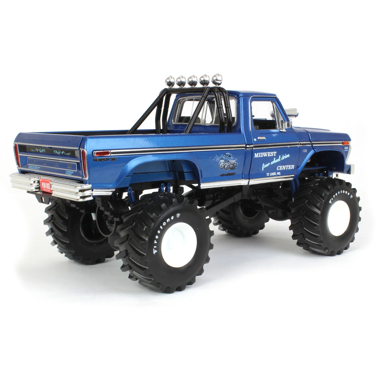 1/18 1974 Ford F-250 Monster Truck with 48 Inch Tires, Midwest 4WD & Performance Center - Image 3