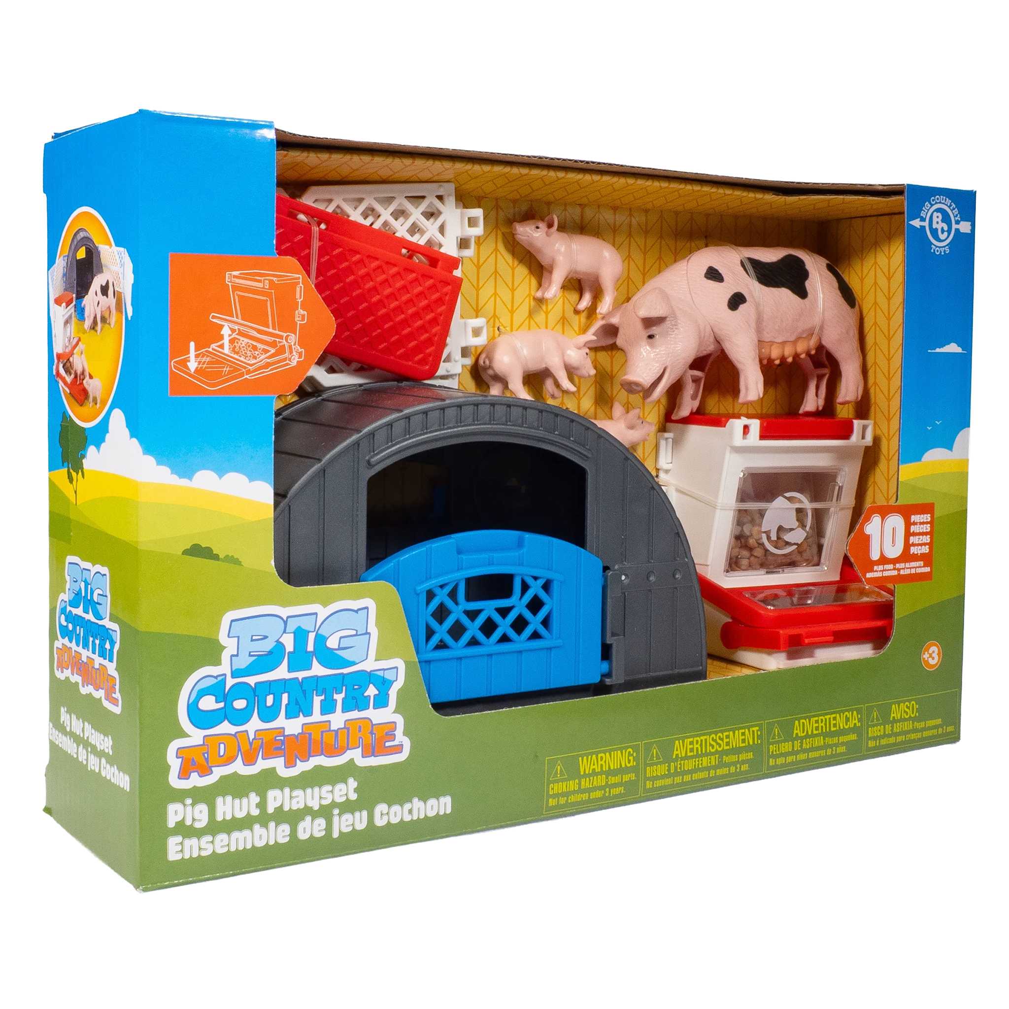 1/20 10-Piece Pig Hut Playset with Accessories by Big Country Toys - Image 2