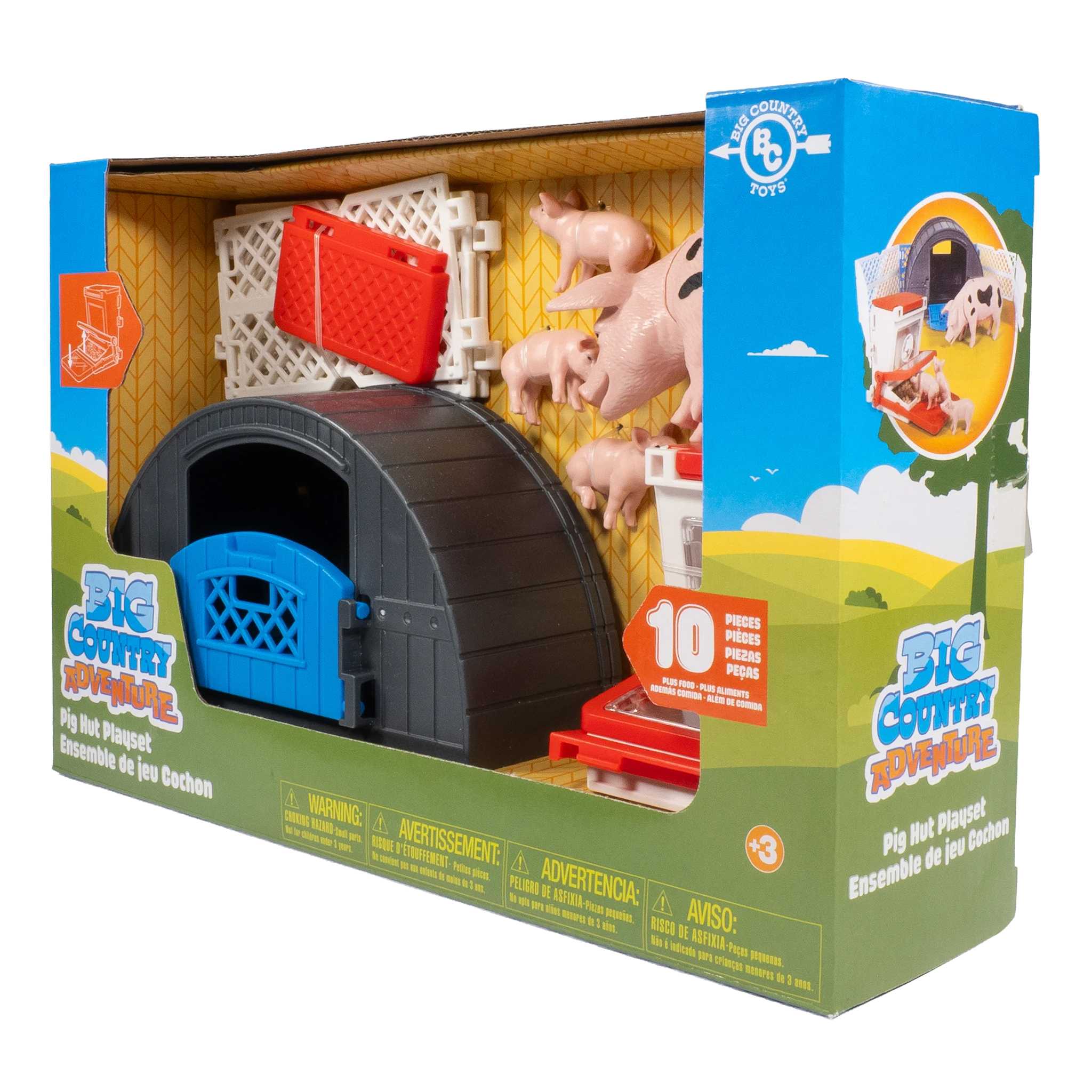 1/20 10-Piece Pig Hut Playset with Accessories by Big Country Toys - Image 3