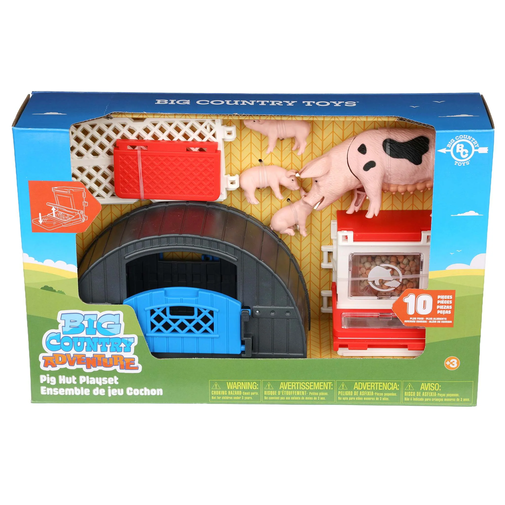 1/20 10-Piece Pig Hut Playset with Accessories by Big Country Toys - Image 4