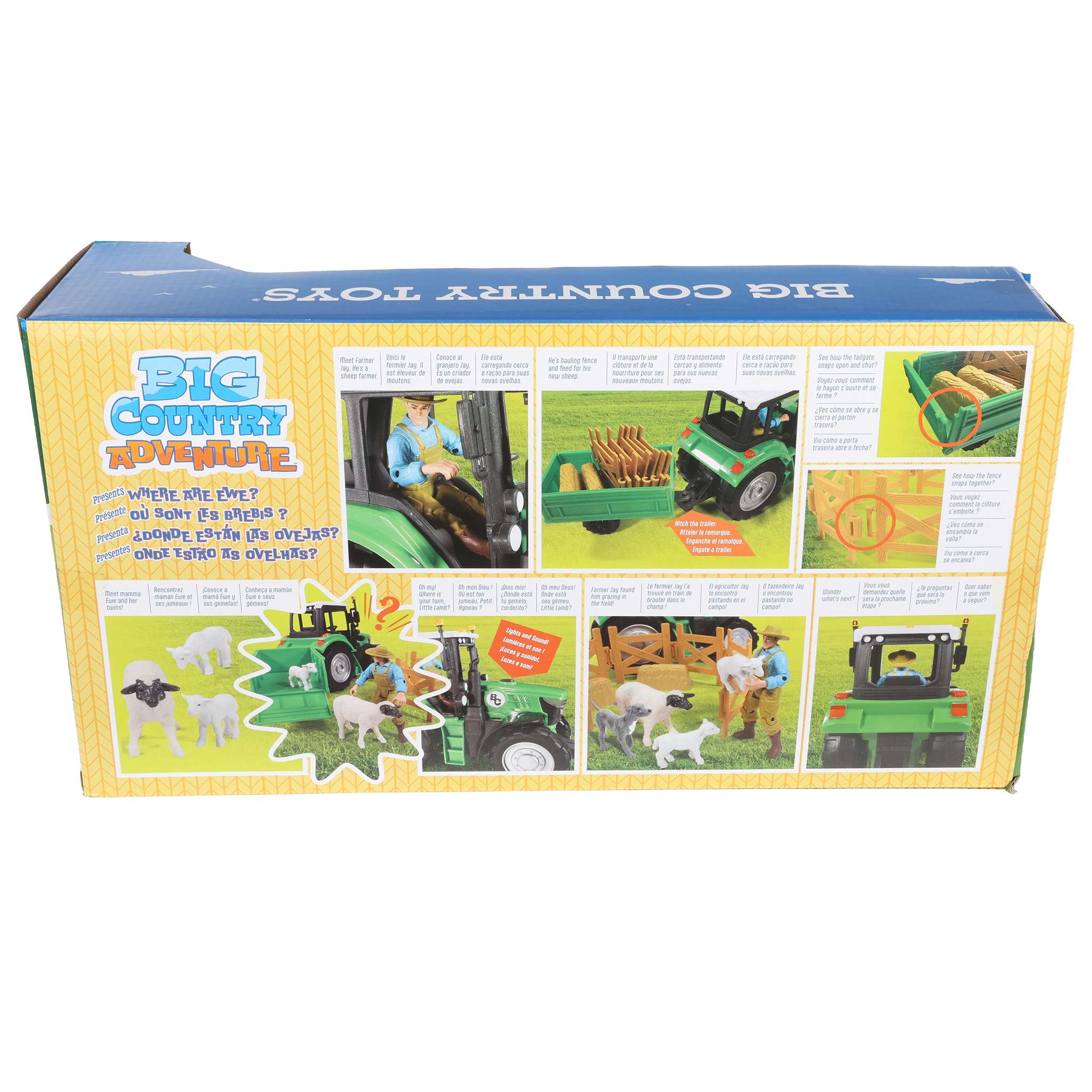 1/20 16-Piece Sheep Farmer & Tractor Playset with Accessories by Big Country Toys - Image 3