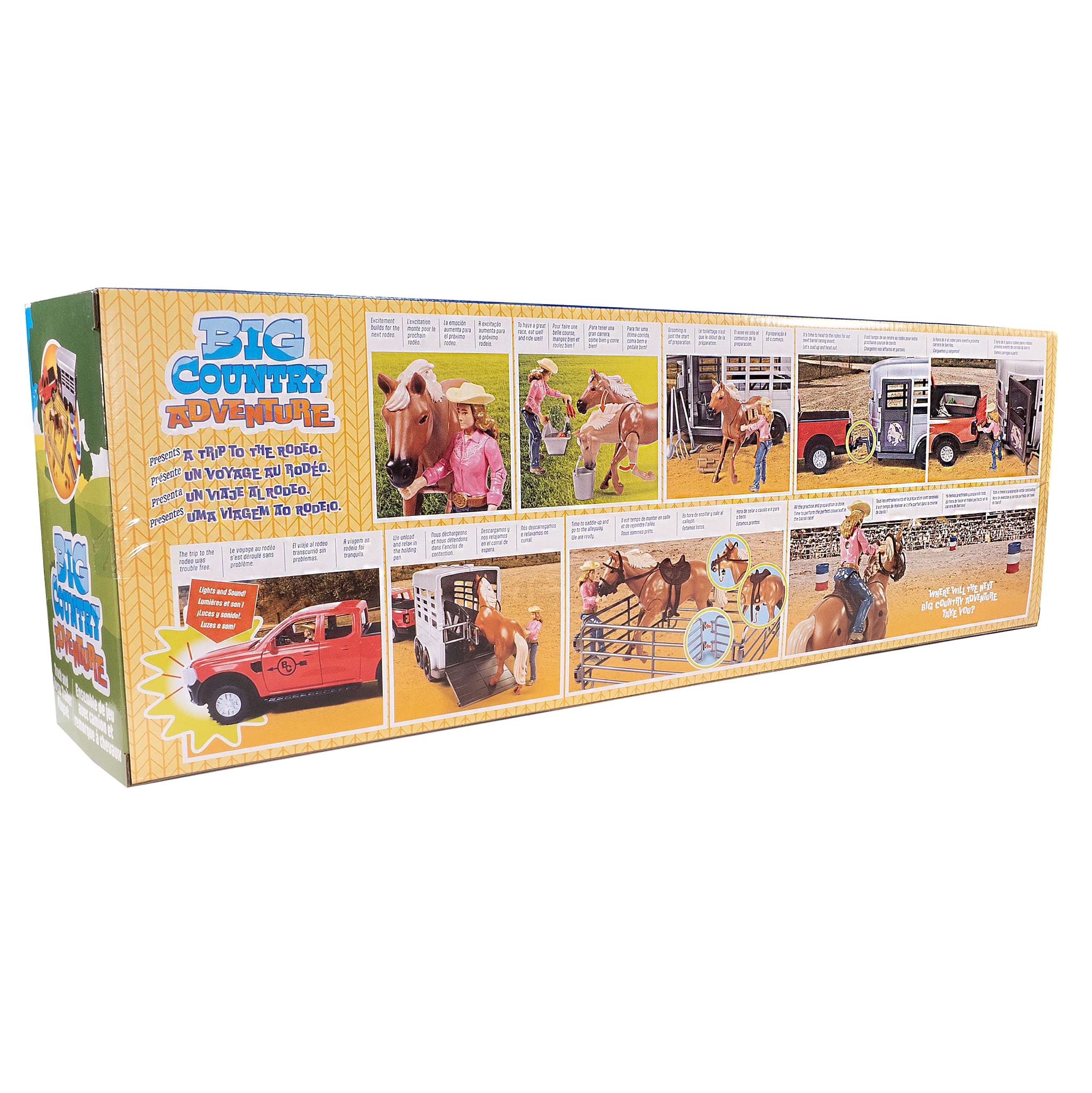 1/20 24-Piece Pickup Truck & Horse Trailer Playset with Accessories by Big Country Toys - Image 4