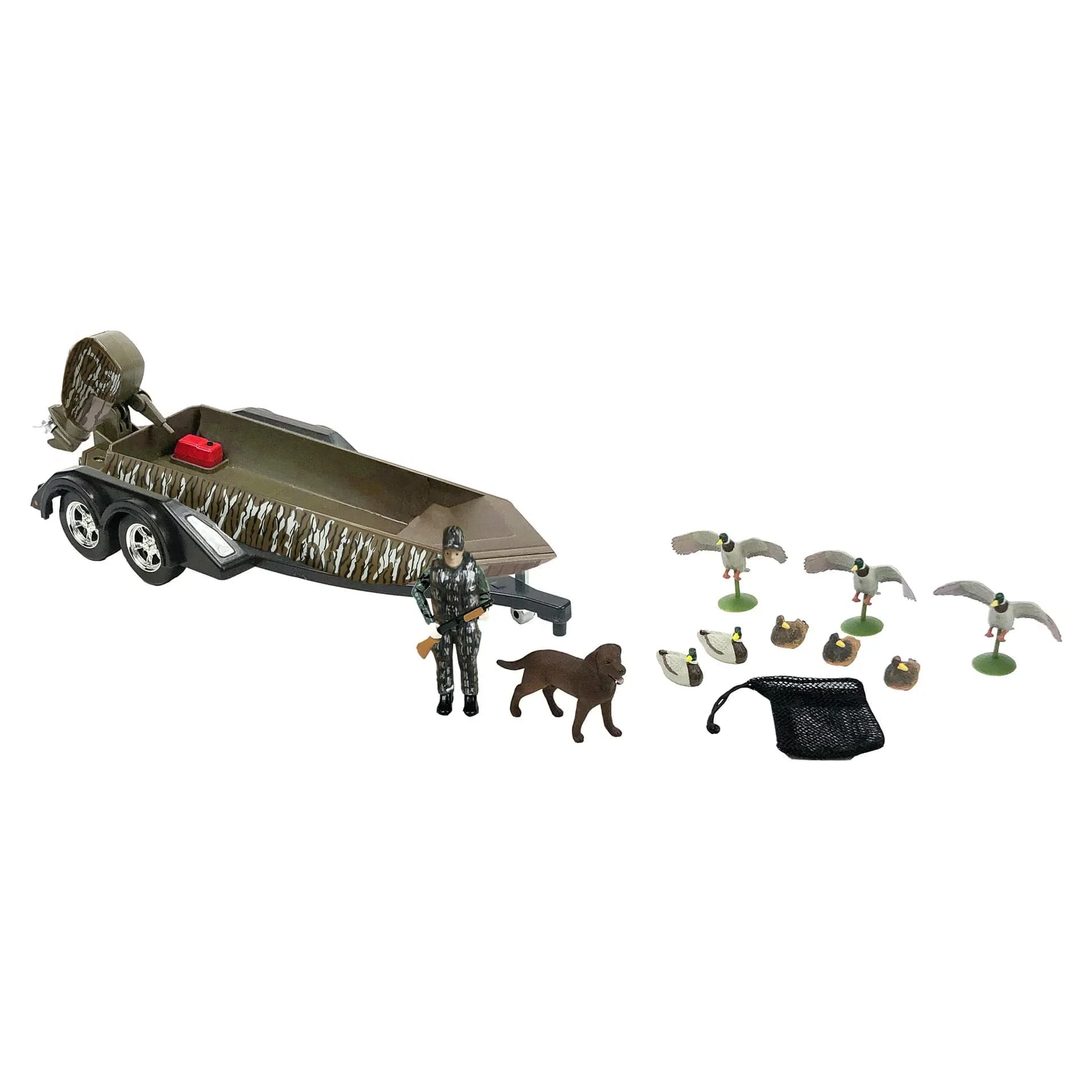 1/20 Duck Hunting Set with Boat, Hunter, Dog and Decoys by Big Country Toys