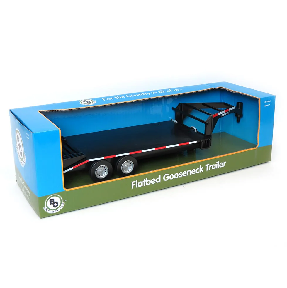 1/20 Flatbed Gooseneck Trailer with Ramps by Big Country Toys - Image 3
