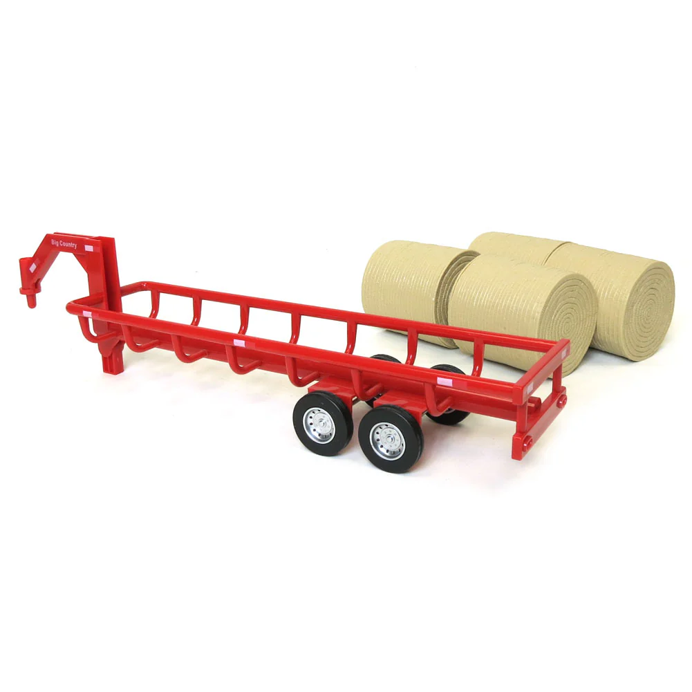 1/20 Gooseneck Round Bale Trailer with 4 Round Bales by Big Country Toys - Image 4