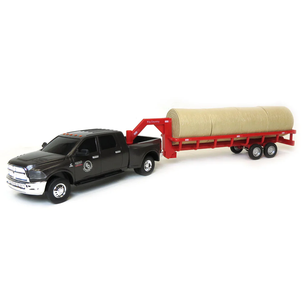 1/20 Gooseneck Round Bale Trailer with 4 Round Bales by Big Country Toys - Image 7