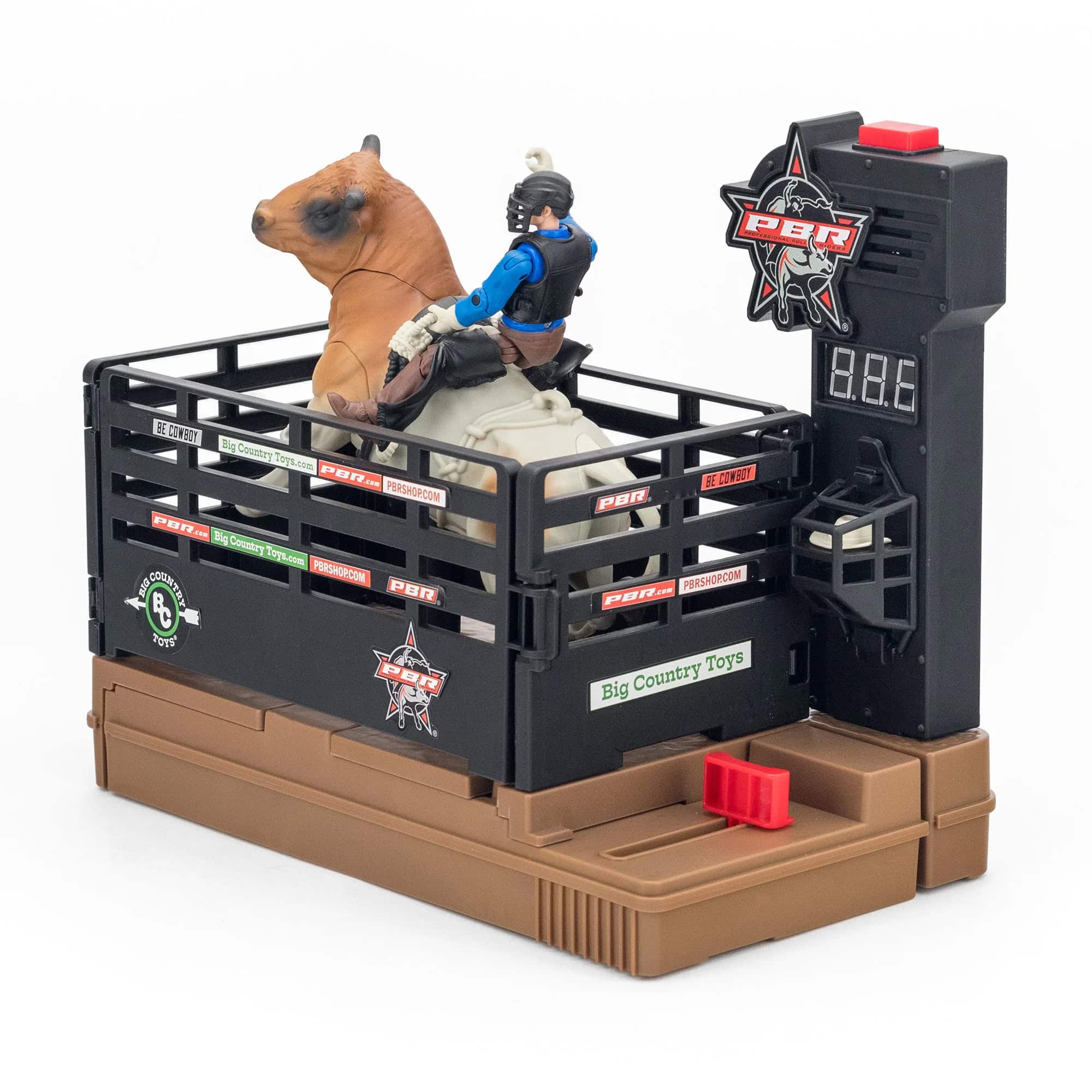1/20 PBR Bull & Rider Set with Authentic Bucking Actions & Sounds by Big Country Toys - Image 2